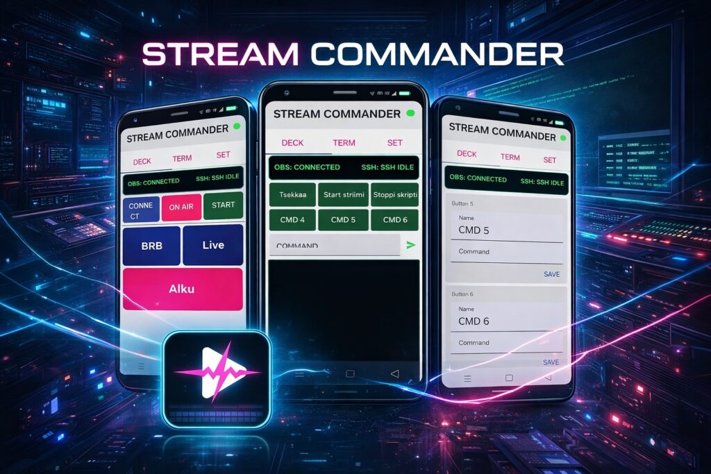 stream commander add